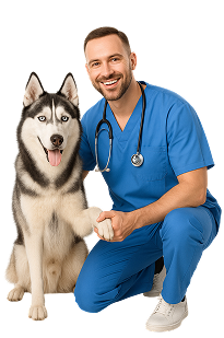 Doctor with dog